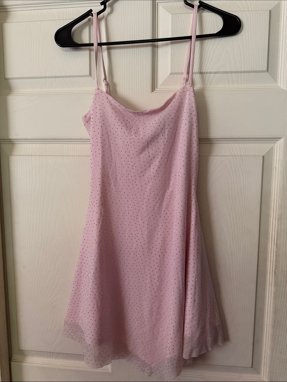 Windsor Light Pink Polka Dot Mesh Slip Dress